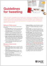Image of Cover for Guidelines for Tweeting