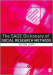 The SAGE Dictionary of Social Research Methods